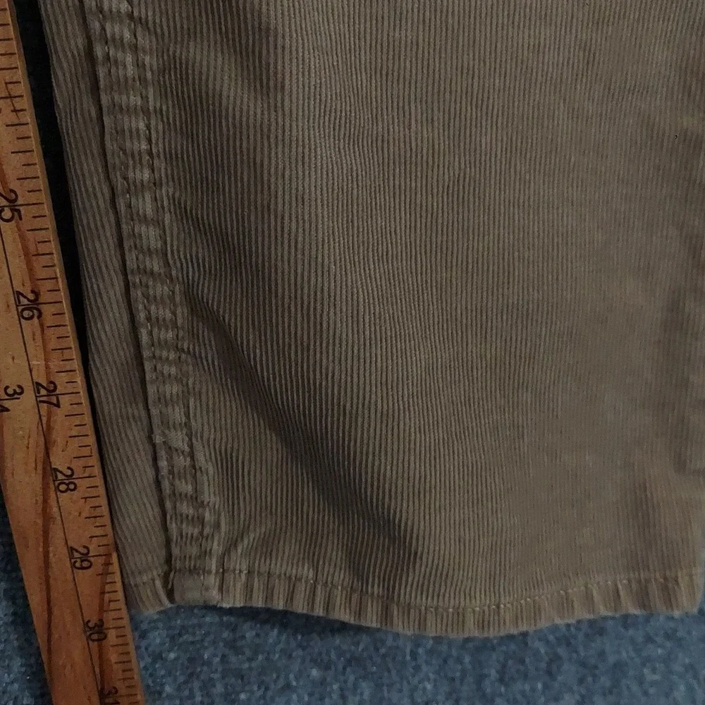 Banana Republic Corduroy Pants Mens 34x30 Dark Tundra Brown Slim Fit 559275-01